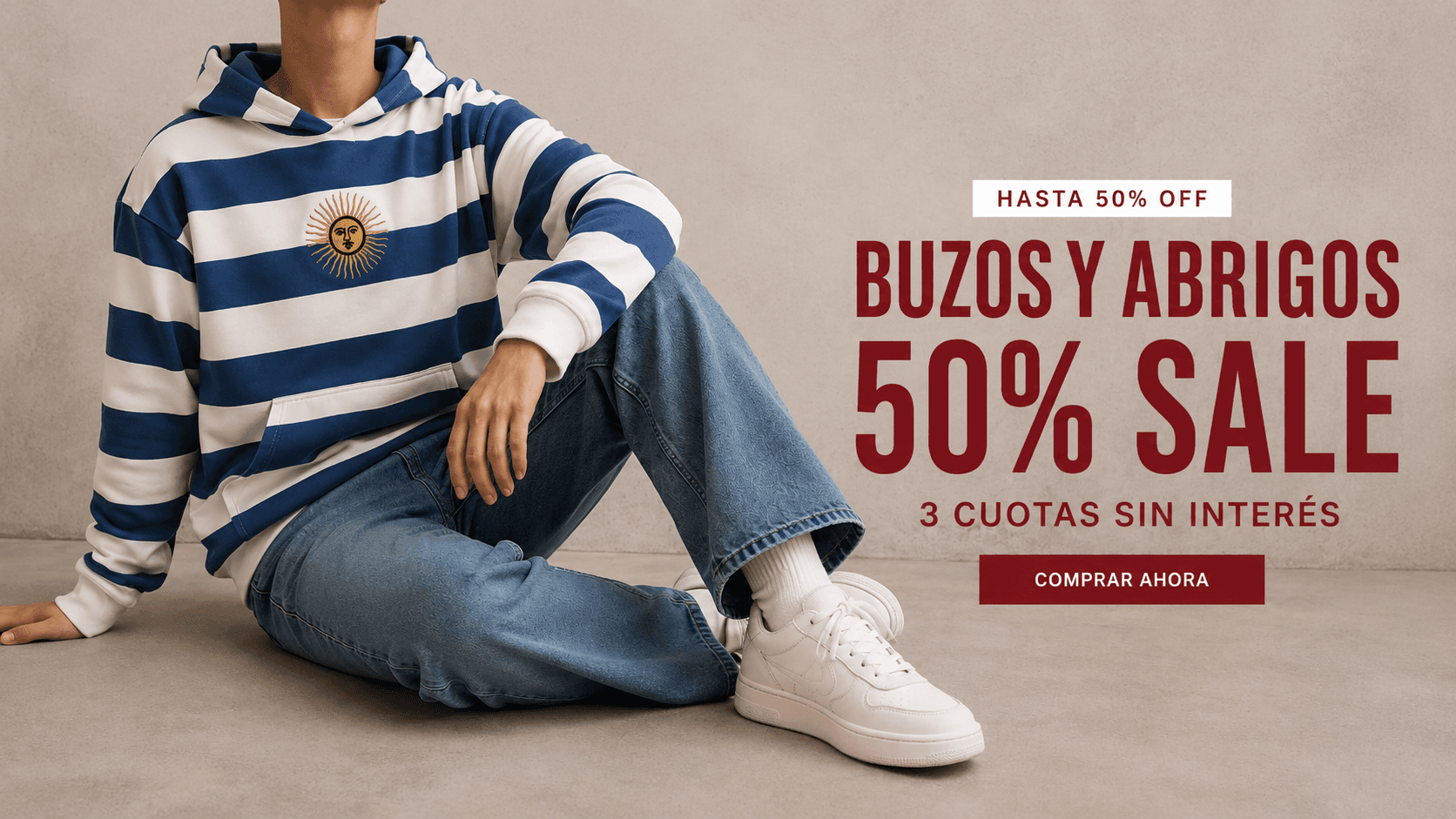 Abrigos y buzos — hasta 50% OFF